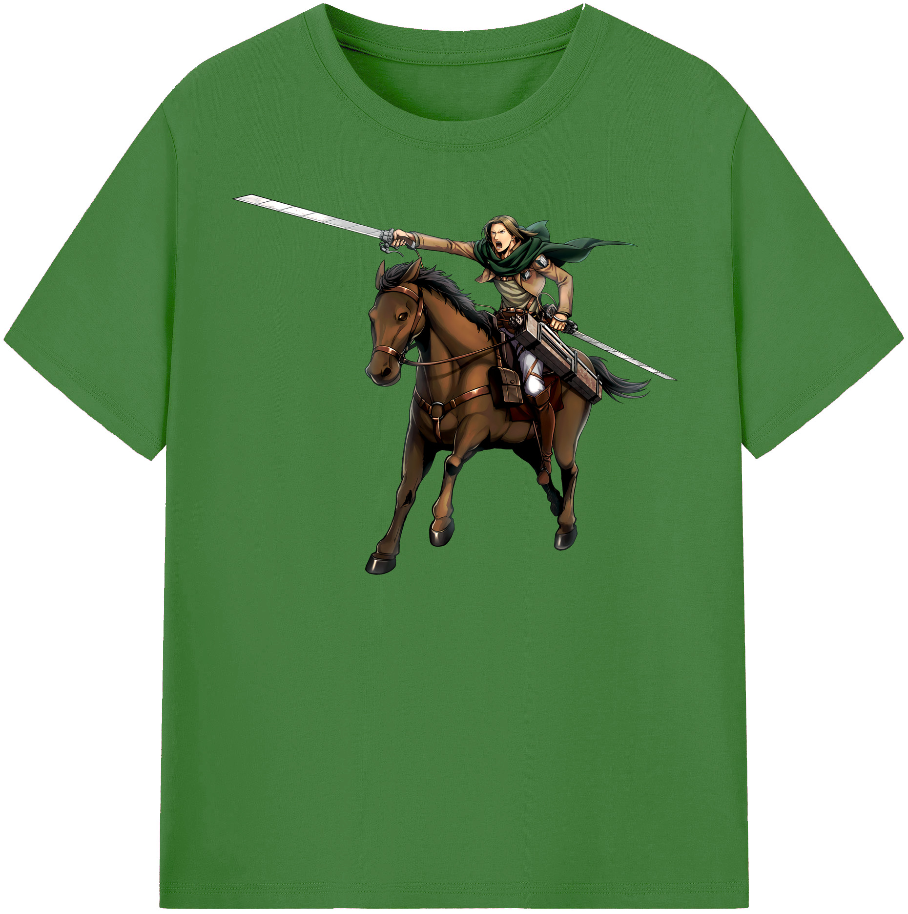 （画像用） 進撃の巨人 Attack on Titan レディースカジュアルプリントTシャツ（綿100％）